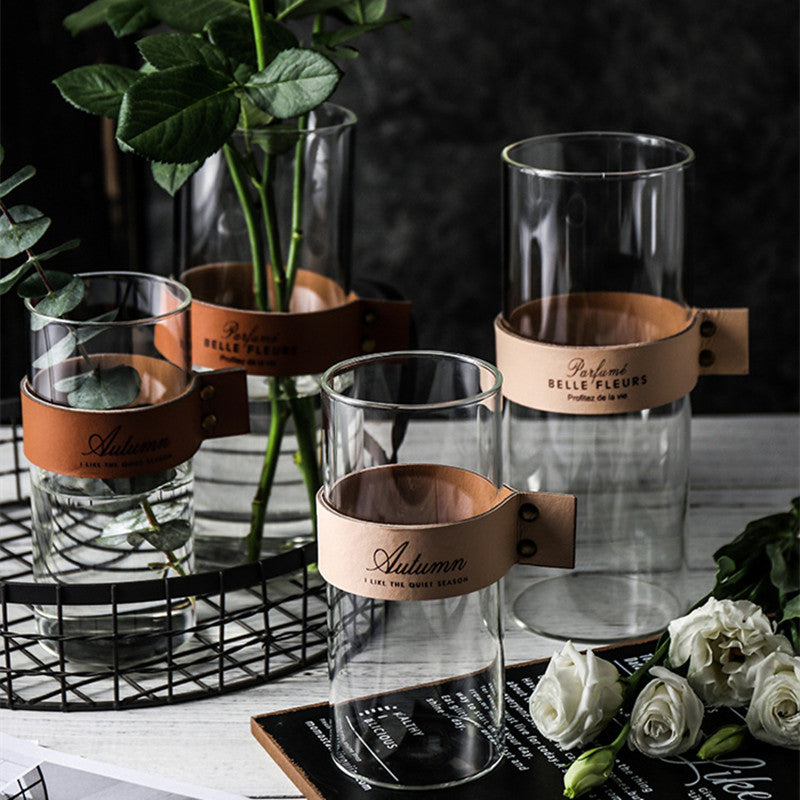 Nordic Transparent Flower Glass Vase