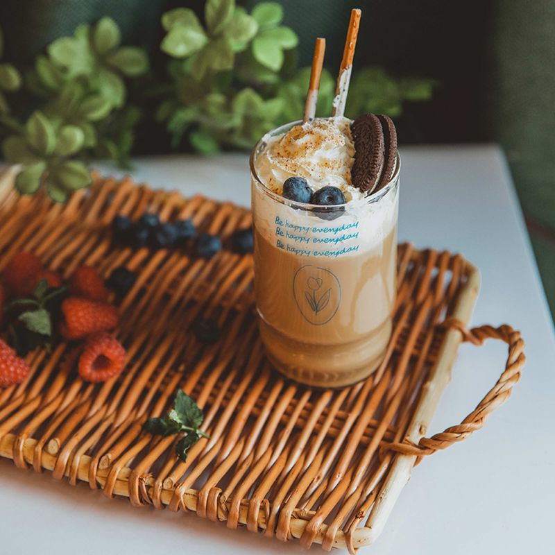 Classic Rattan Serving Tray with Handle