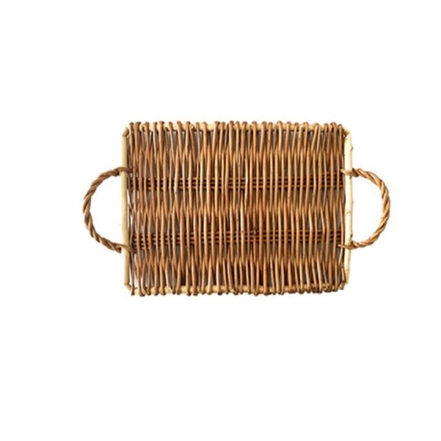 Classic Rattan Serving Tray with Handle
