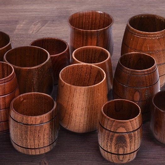 Handmade Natural Wooden Tea Cups