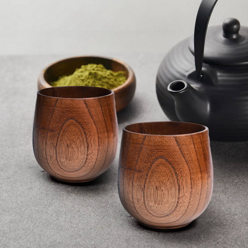 Handmade Natural Wooden Tea Cups