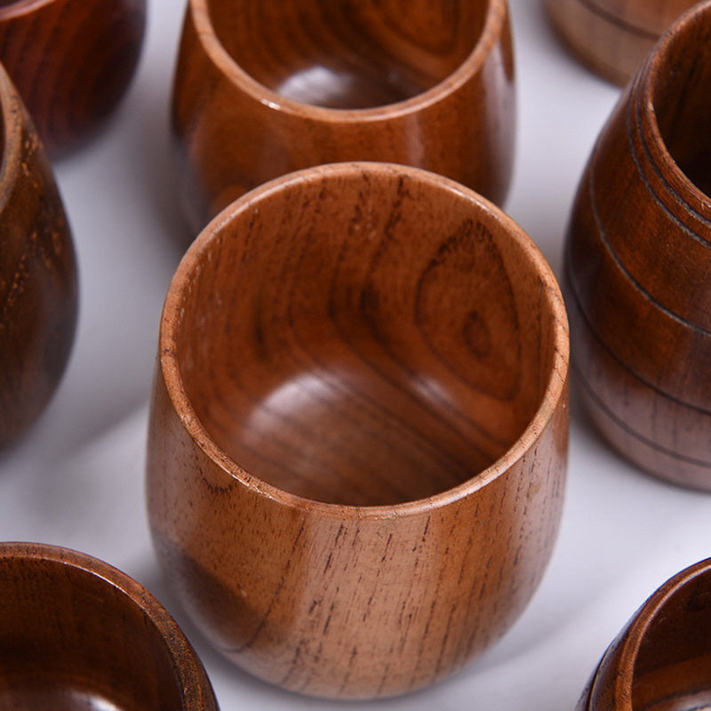 Handmade Natural Wooden Tea Cups