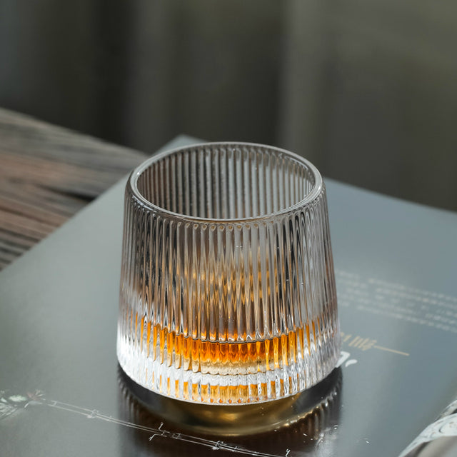 Thick Crystal Whiskey Tumbler Glass