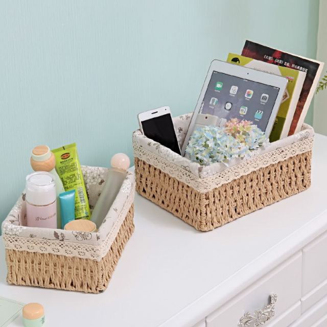 Cozy Handmade Straw Storage Baskets