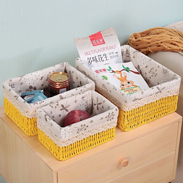 Cozy Handmade Straw Storage Baskets