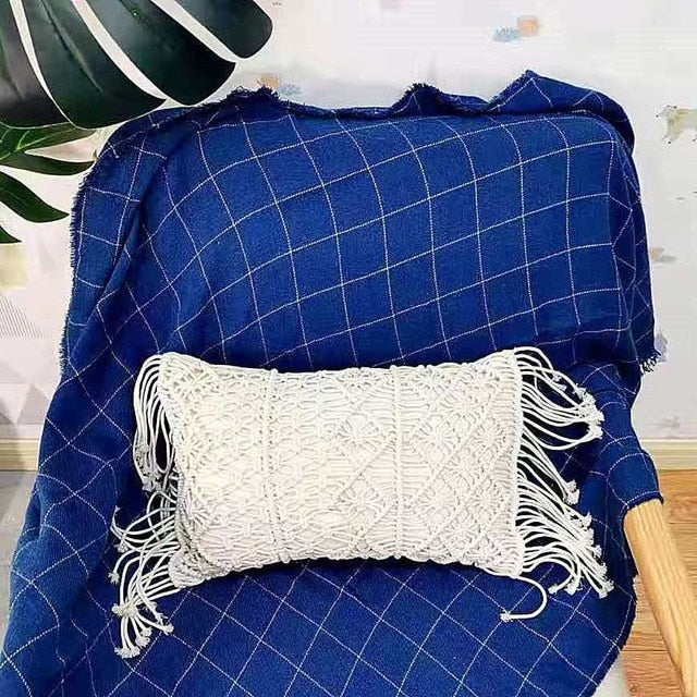 MACRAME HANDMADE Cotton Thread Pillow Covers