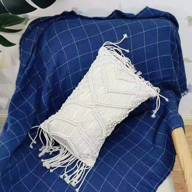 MACRAME HANDMADE Cotton Thread Pillow Covers