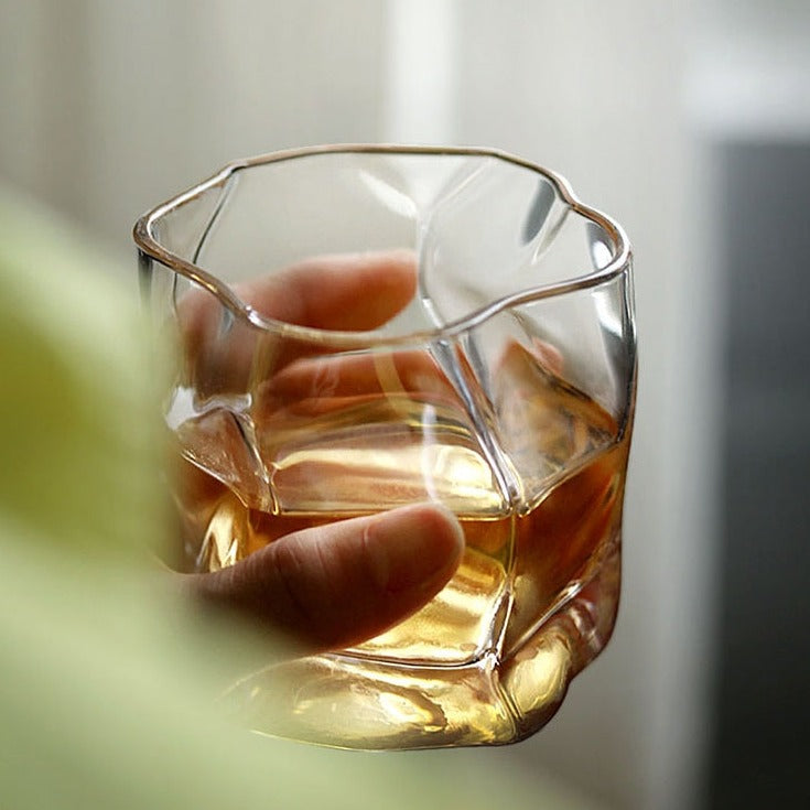 Japanese Irregular Shape Whiskey Glasses