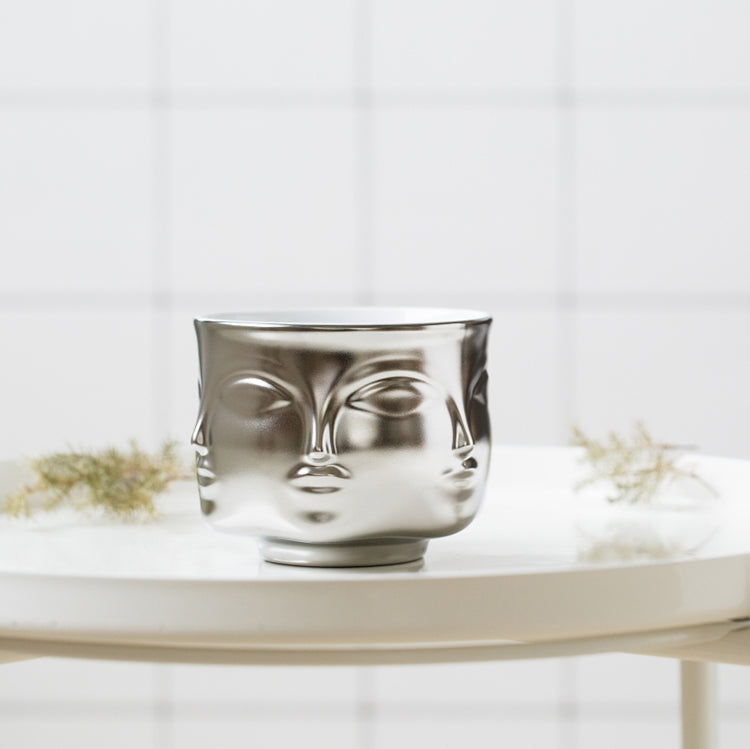 Ceramic Face Design Flower Pot Nordic Style