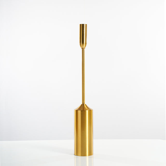 Simple Metal Gold Plated Candle Holders