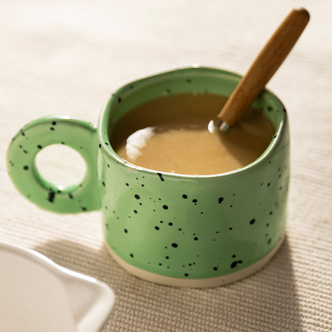 Creative Ring Handle Ceramic Mug