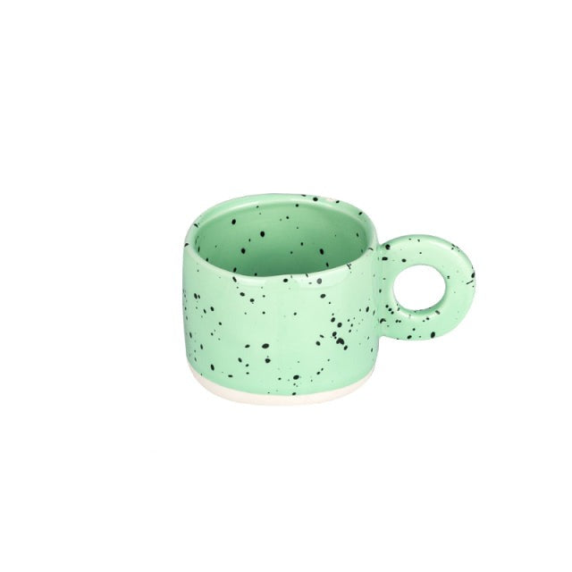 Creative Ring Handle Ceramic Mug