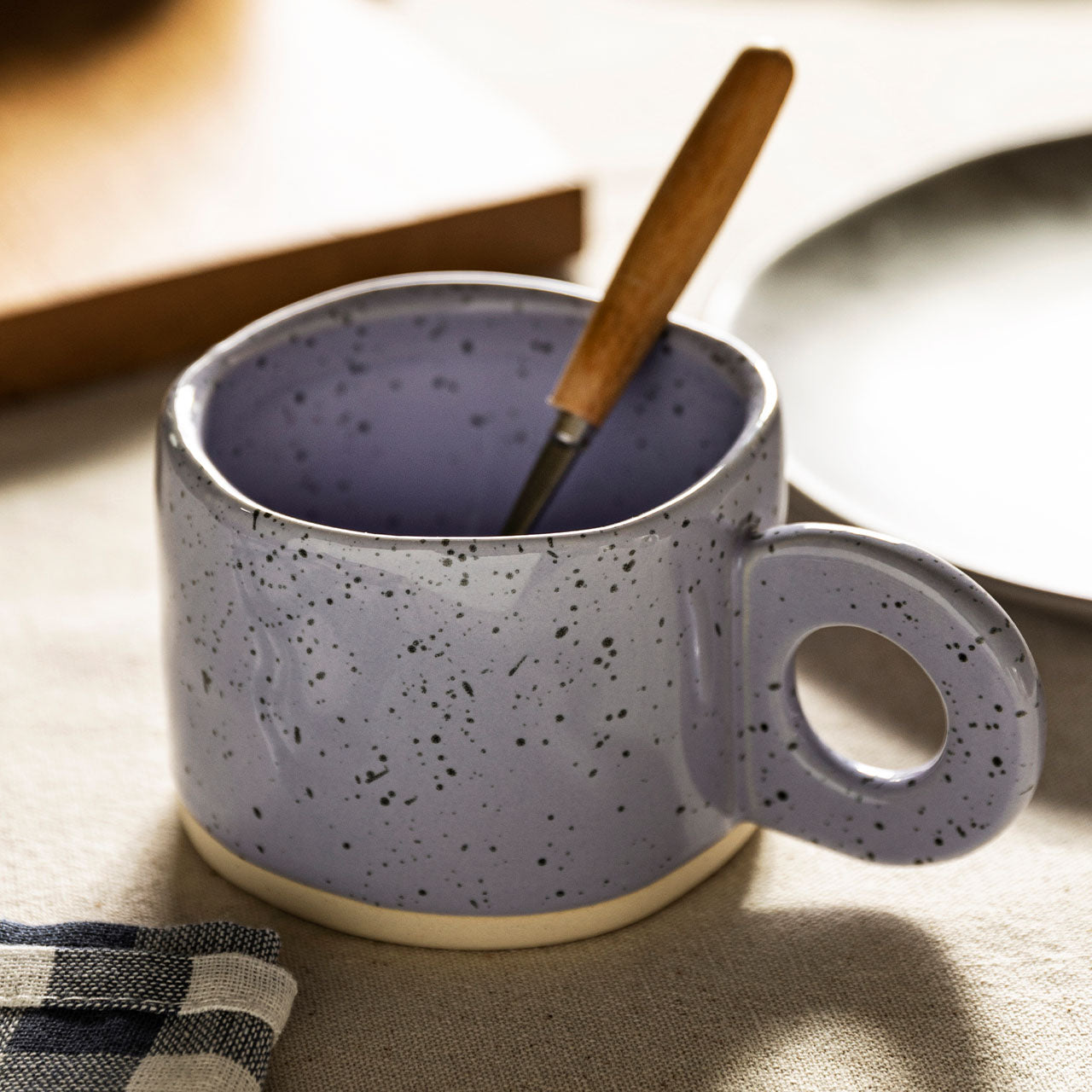 Creative Ring Handle Ceramic Mug
