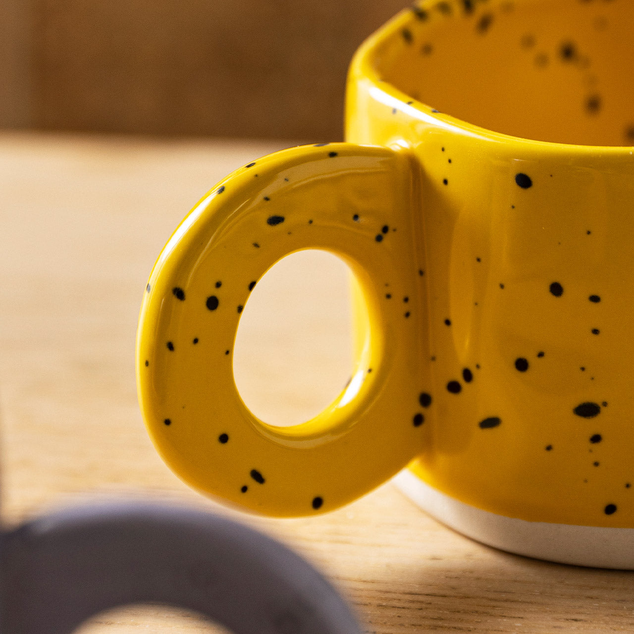 Creative Ring Handle Ceramic Mug