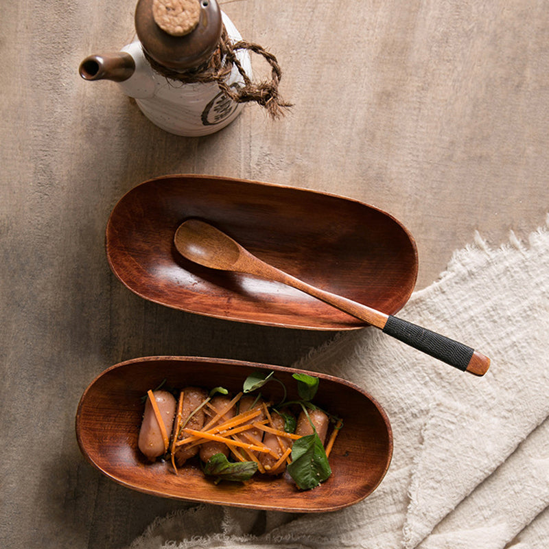 Japanese Style Solid Wood Food Serving Tray