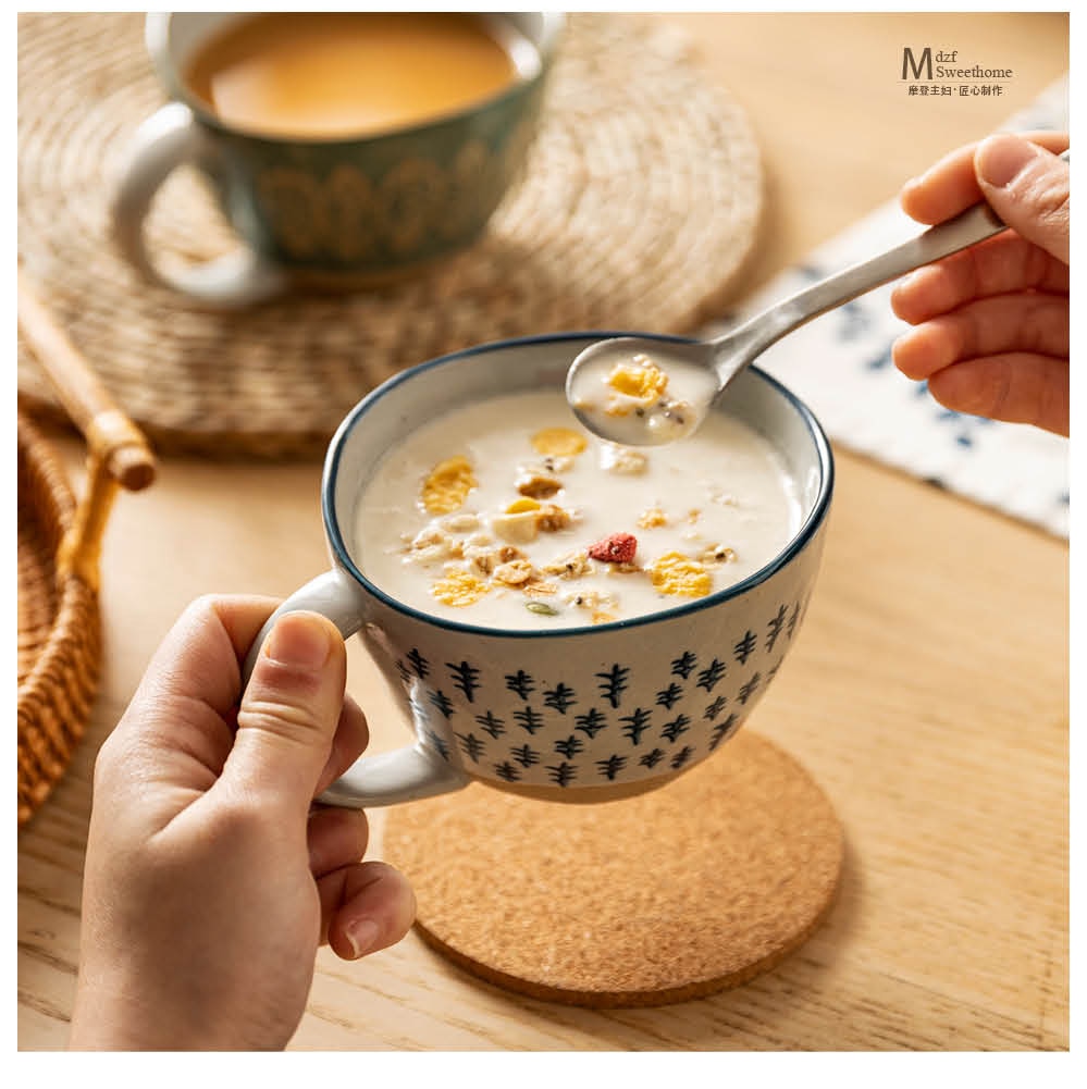 Japanese Vintage Ceramic Mug Handgrip