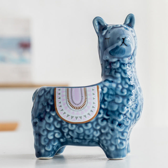 Ceramic Alpaca Flower Pot European Style