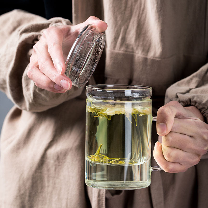 Tea Infuser Glass Cup