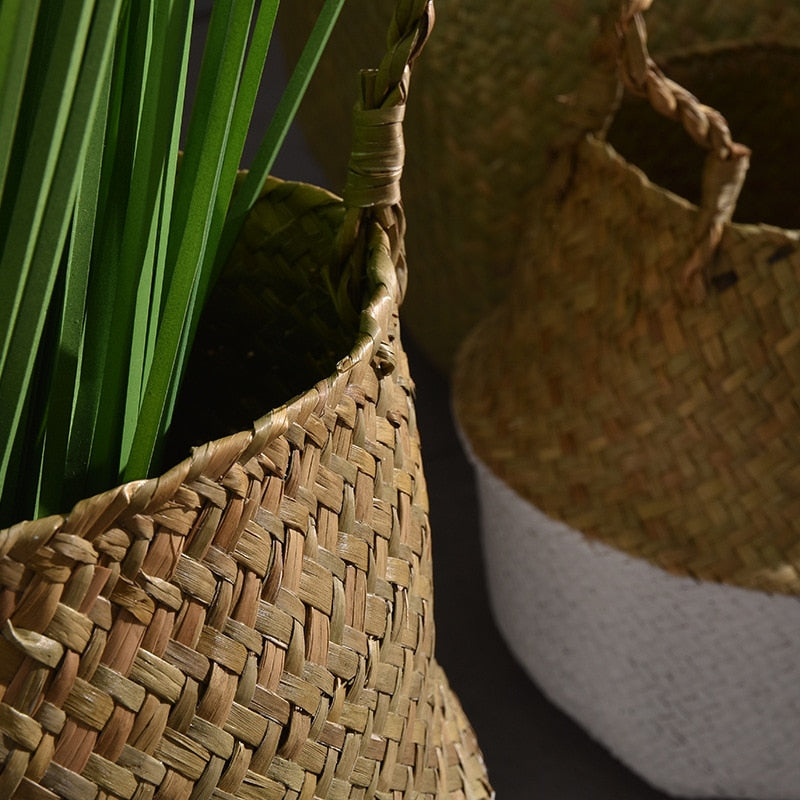 Colourful Wicker Storage Basket