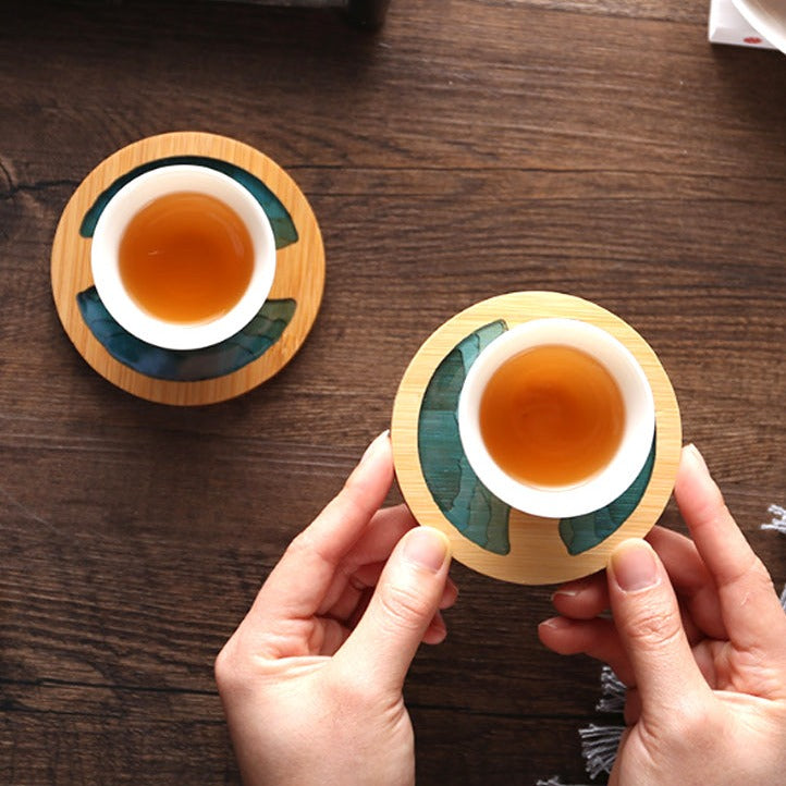 Japanese Waterproof Bamboo Coasters Placemat