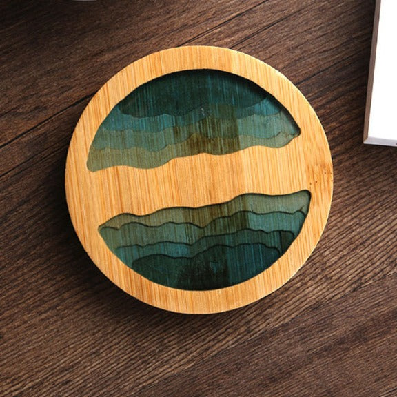 Japanese Waterproof Bamboo Coasters Placemat