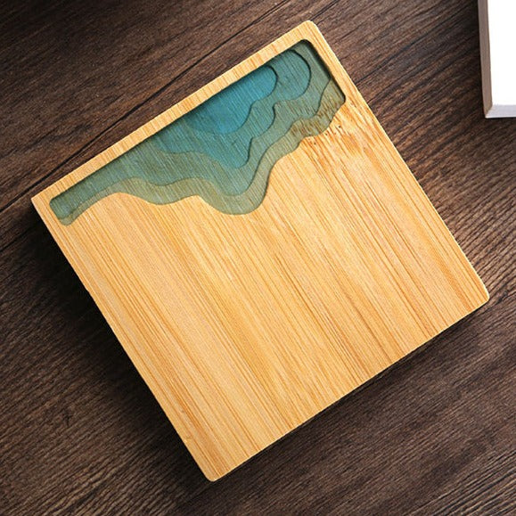Japanese Waterproof Bamboo Coasters Placemat