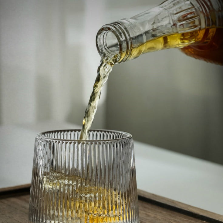 Thick Crystal Whiskey Tumbler Glass