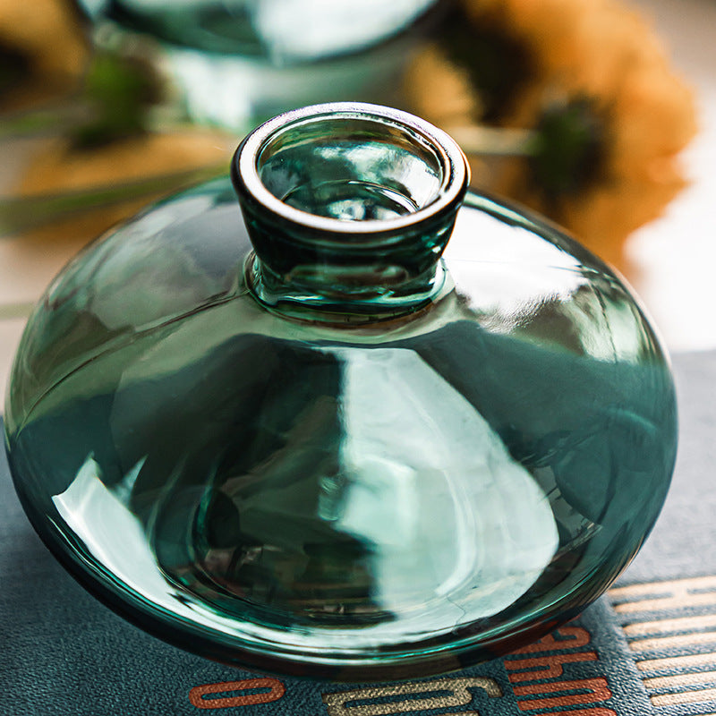 Transparent Glass Classic Mini Vases Set of Three