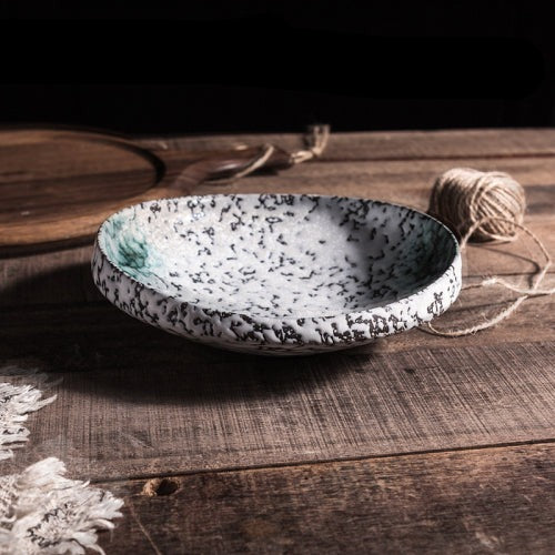 High-Quality Textured Special-Shaped Ceramic Plate