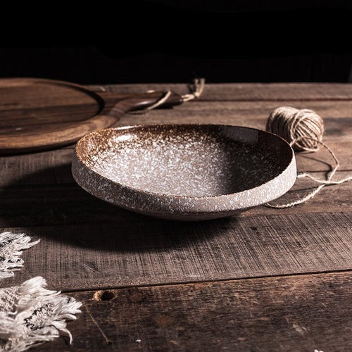 High-Quality Textured Special-Shaped Ceramic Plate