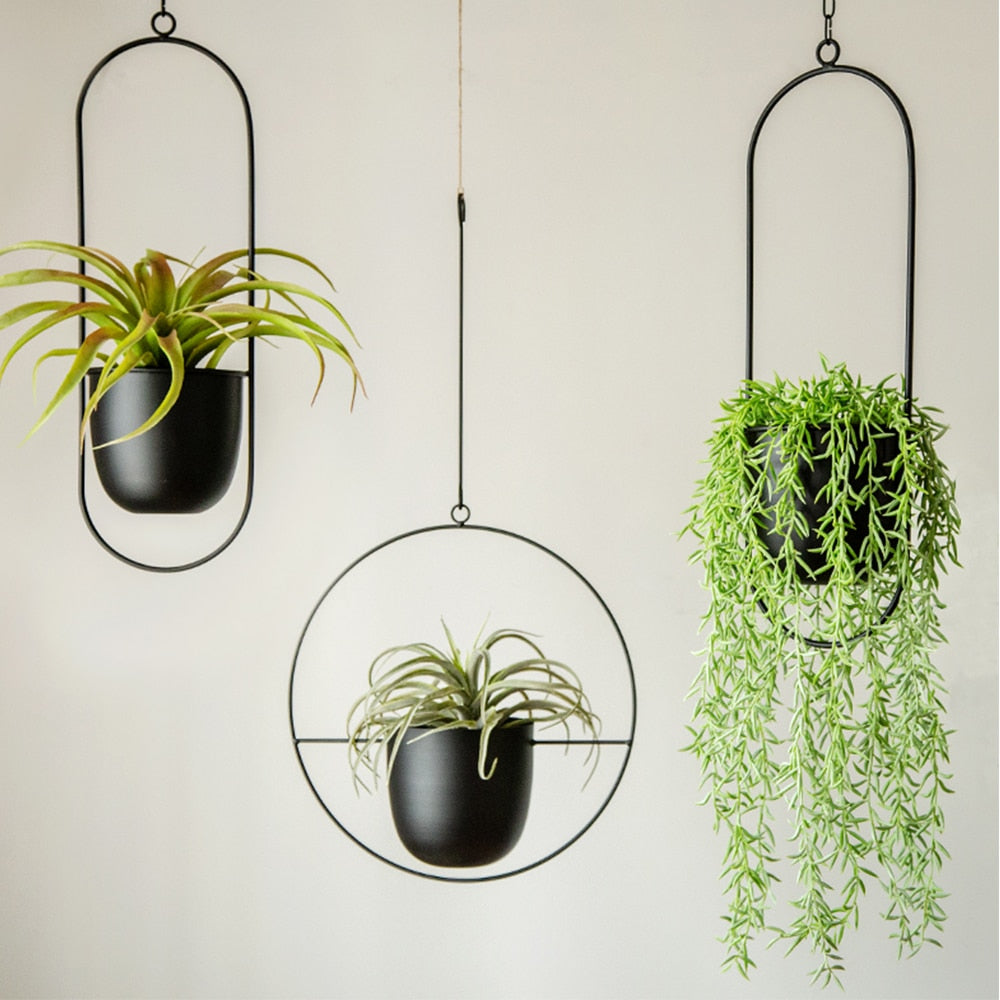 Metal Hanging Flower Pot Nordic Style