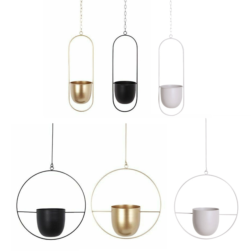 Metal Hanging Flower Pot Nordic Style