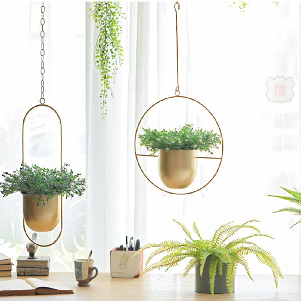 Metal Hanging Flower Pot Nordic Style