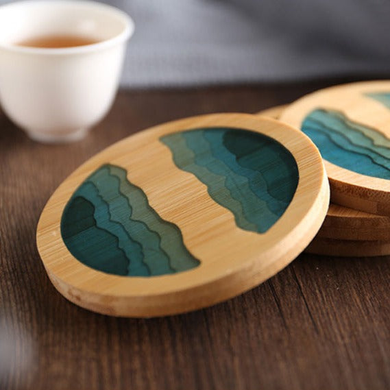 Japanese Waterproof Bamboo Coasters Placemat