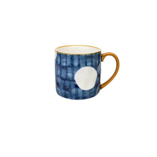 Japanese Glazed Ceramic Mug with Bumpy Surface