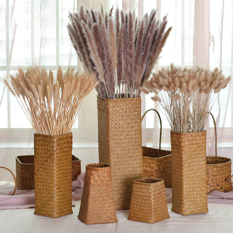 Bamboo Woven Hand Knitting Flower Vase