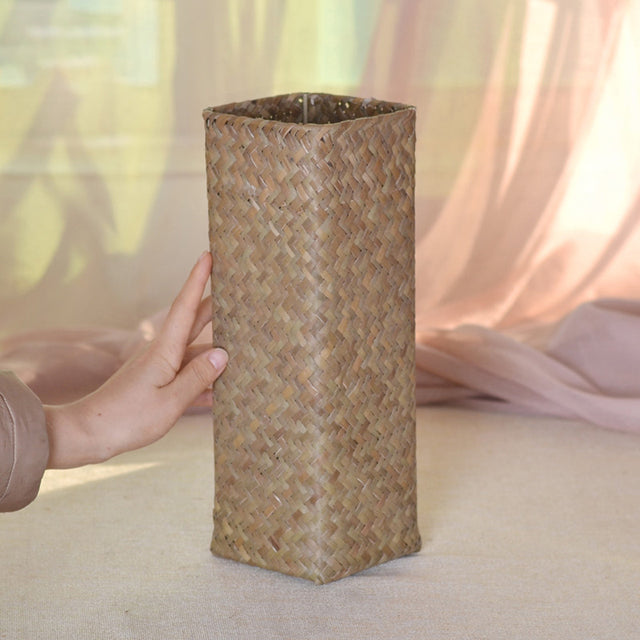 Bamboo Woven Hand Knitting Flower Vase