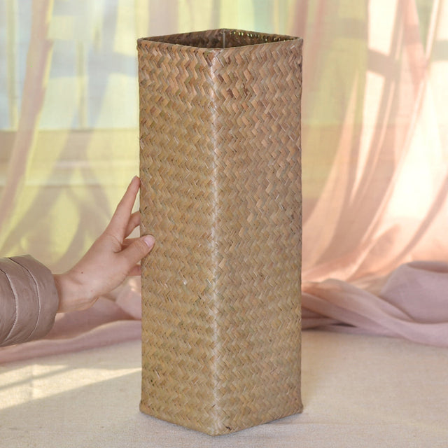 Bamboo Woven Hand Knitting Flower Vase