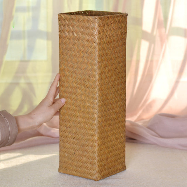 Bamboo Woven Hand Knitting Flower Vase