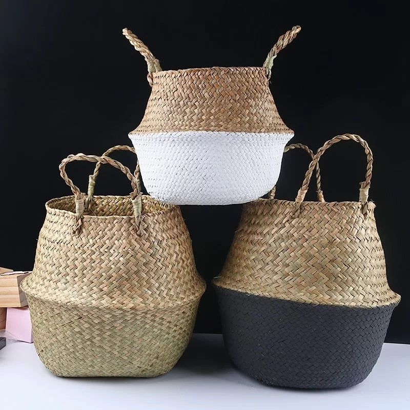 Colourful Wicker Storage Basket