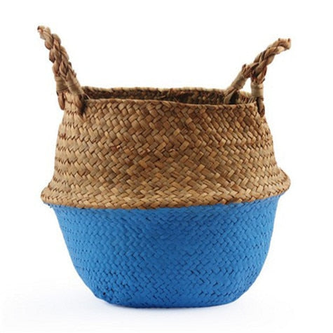 Colourful Wicker Storage Basket