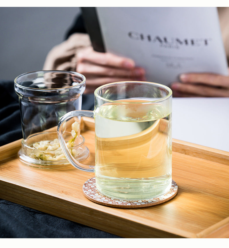 Tea Infuser Glass Cup