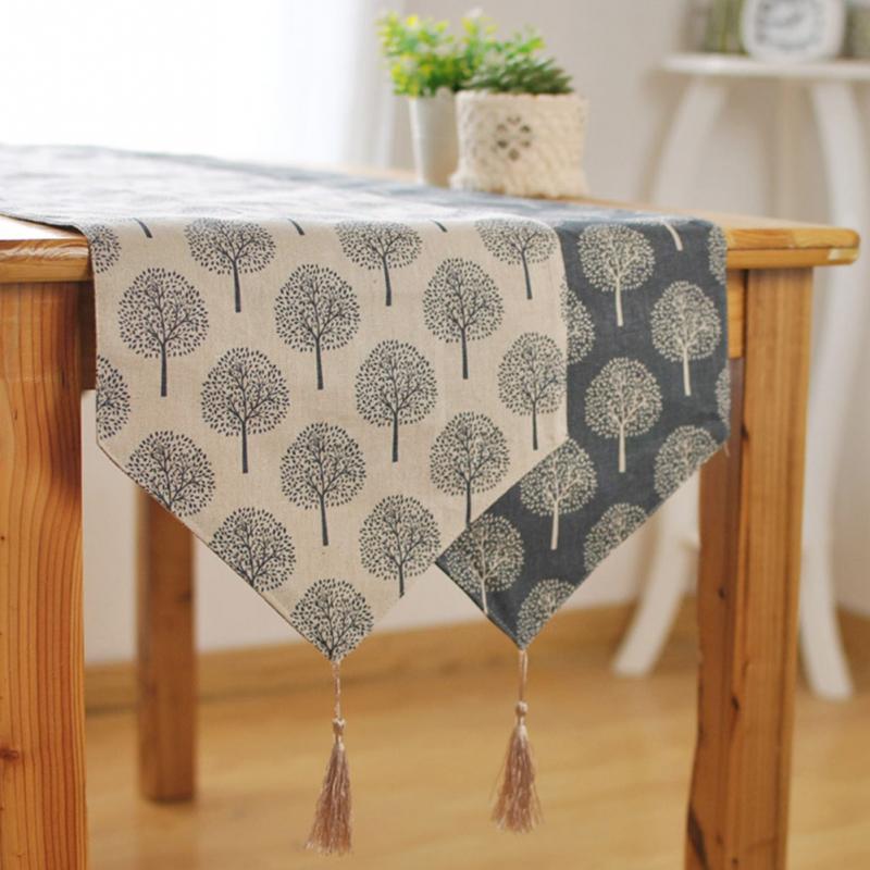 Modern Tree Pattern Table Runner