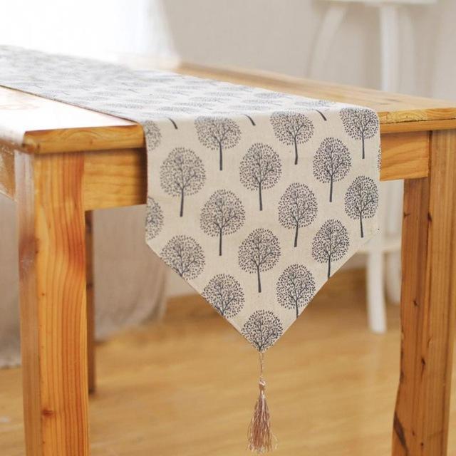Modern Tree Pattern Table Runner