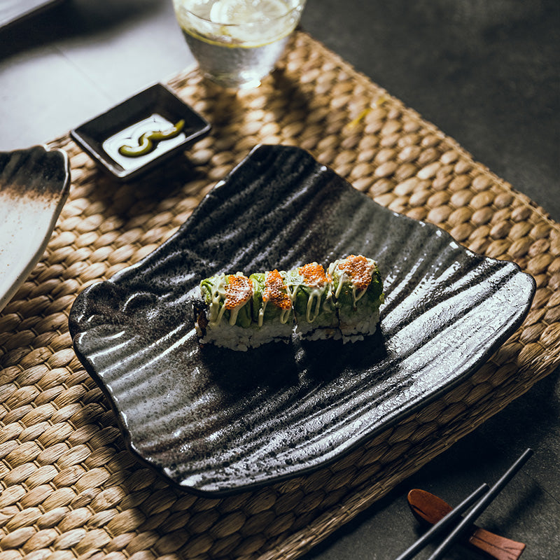 Irregular Ceramic Sushi Plate Japanese style