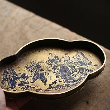 Imitation Bronze Painted Brass Pot