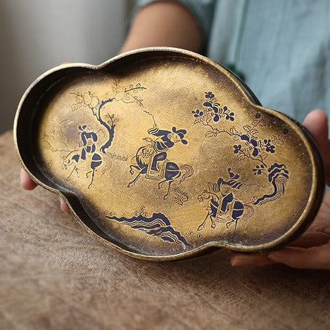 Imitation Bronze Painted Brass Pot
