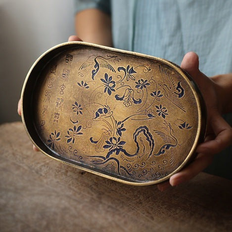 Imitation Bronze Painted Brass Pot
