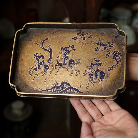 Imitation Bronze Painted Brass Pot