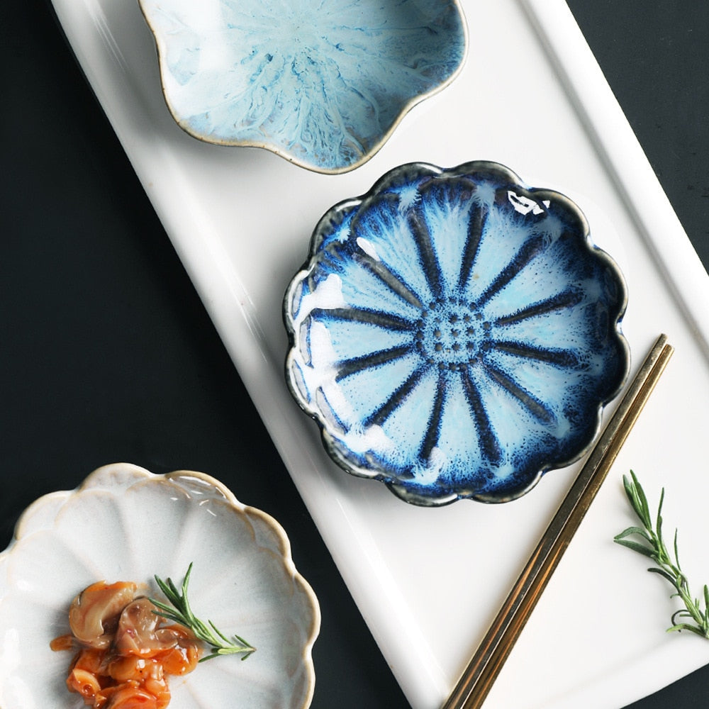 Ceramics Plate Flower Shape